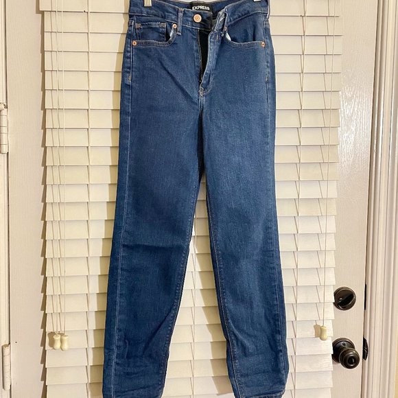 Express super high rise mom jean size 00r - Picture 1 of 4